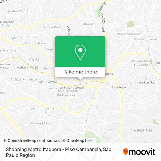 Shopping Metrô Itaquera - Piso Campanela map