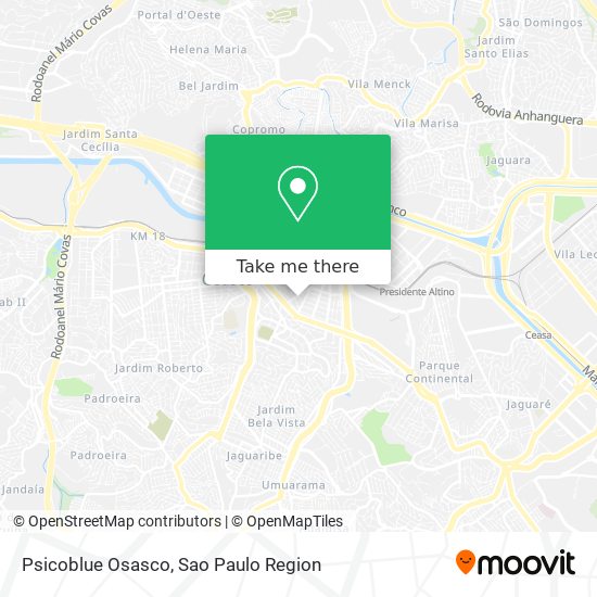 Psicoblue Osasco map