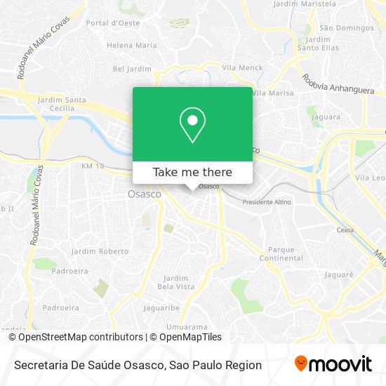 Secretaria De Saúde Osasco map