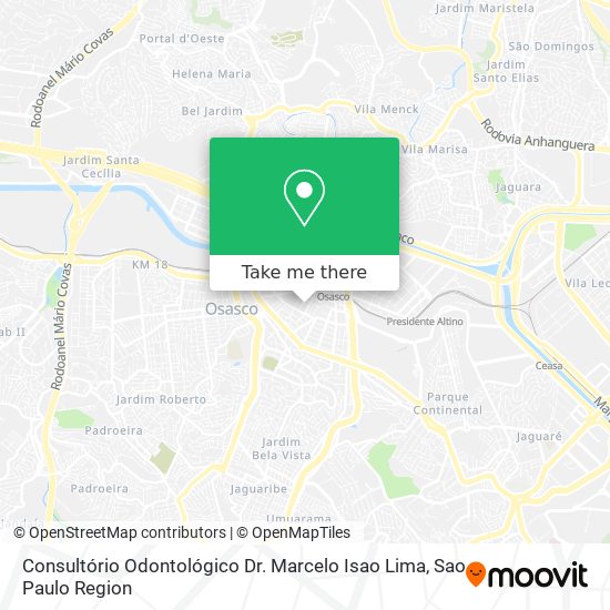 Consultório Odontológico Dr. Marcelo Isao Lima map