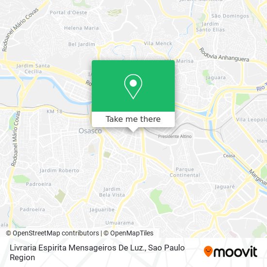 Livraria Espirita Mensageiros De Luz. map