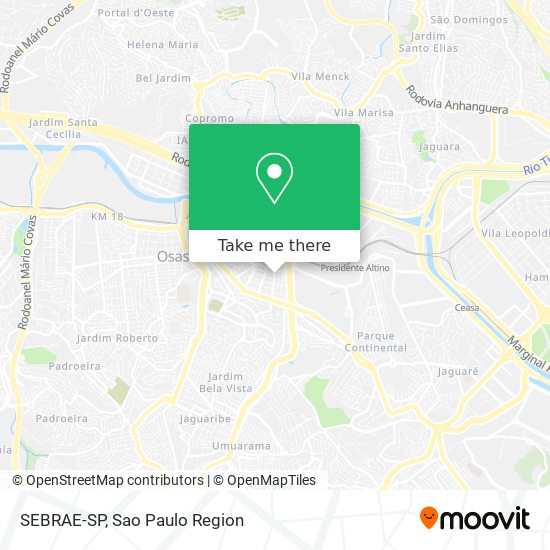 SEBRAE-SP map