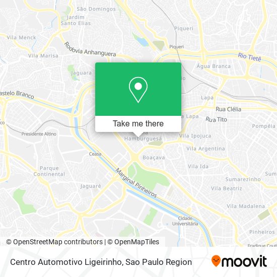 Mapa Centro Automotivo Ligeirinho