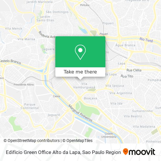 Edifício Green Office Alto da Lapa map