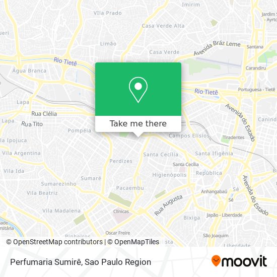 Perfumaria Sumirê map