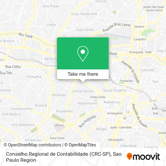 Mapa Conselho Regional de Contabilidade (CRC-SP)