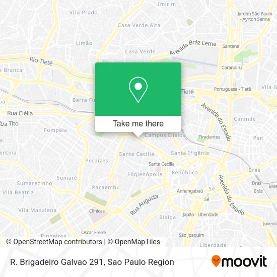 R. Brigadeiro Galvao 291 map