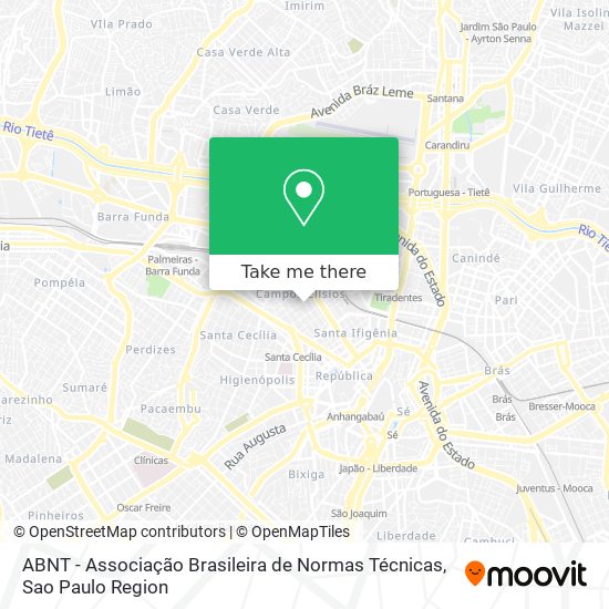 ABNT - Associação Brasileira de Normas Técnicas map