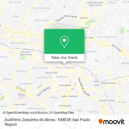 Auditório Zequinha de Abreu - EMESP map