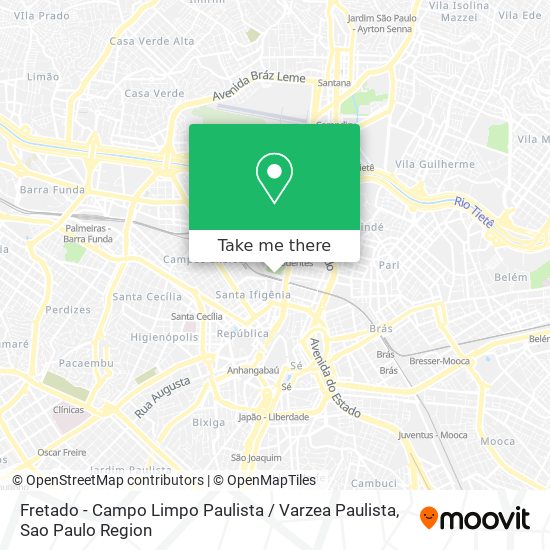 Mapa Fretado - Campo Limpo Paulista / Varzea Paulista