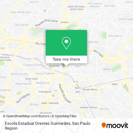 Escola Estadual Orestes Guimarães map