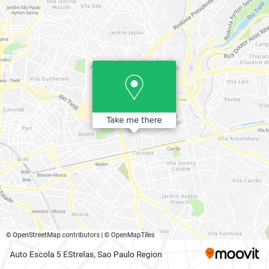 Auto Escola 5 EStrelas map