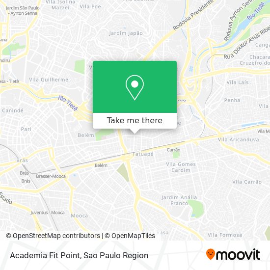 Mapa Academia Fit Point