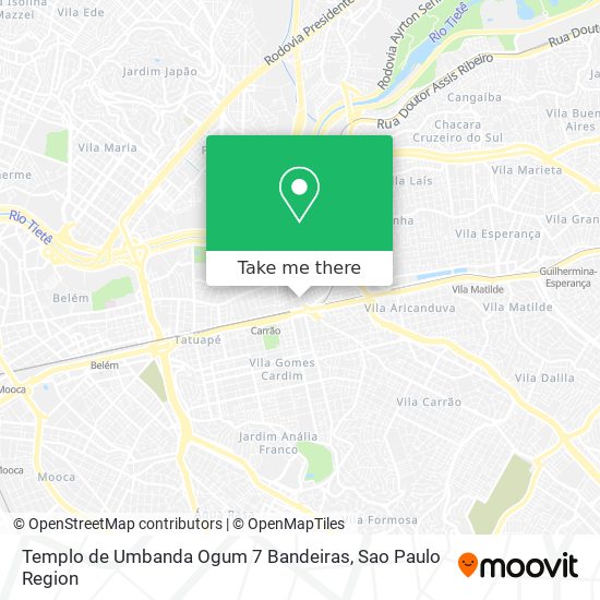 Templo de Umbanda Ogum 7 Bandeiras map