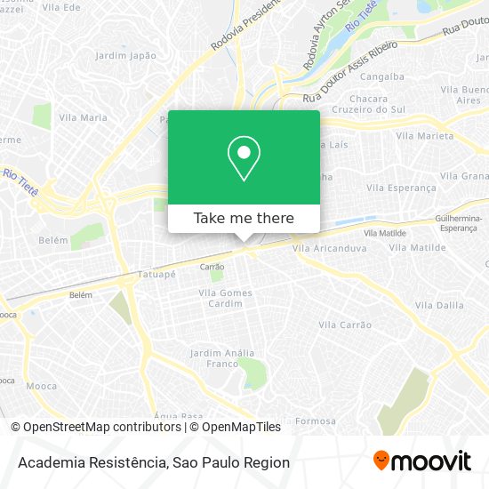 Academia Resistência map