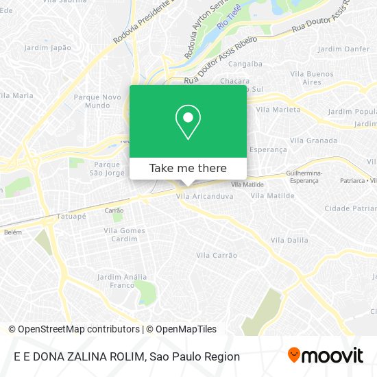 Mapa E E DONA ZALINA ROLIM