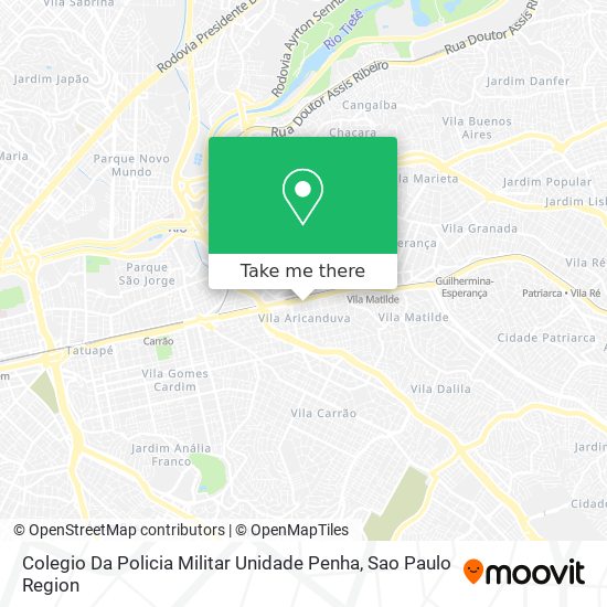 Colegio Da Policia Militar Unidade Penha map