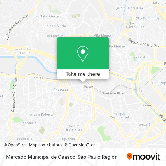 Mercado Municipal de Osasco map