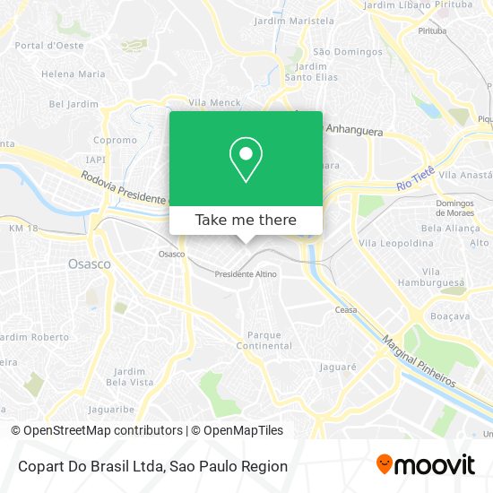 Copart Do Brasil Ltda map