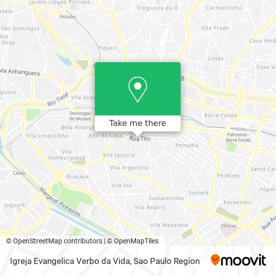 Igreja Evangelica Verbo da Vida map