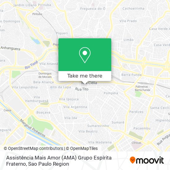Assistência Mais Amor (AMA) Grupo Espírita Fraterno map