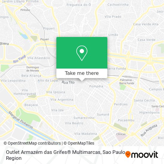 Outlet Armazém das Grifes® Multimarcas map