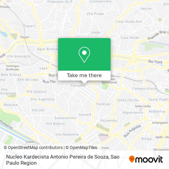 Nucleo Kardecista Antonio Pereira de Souza map