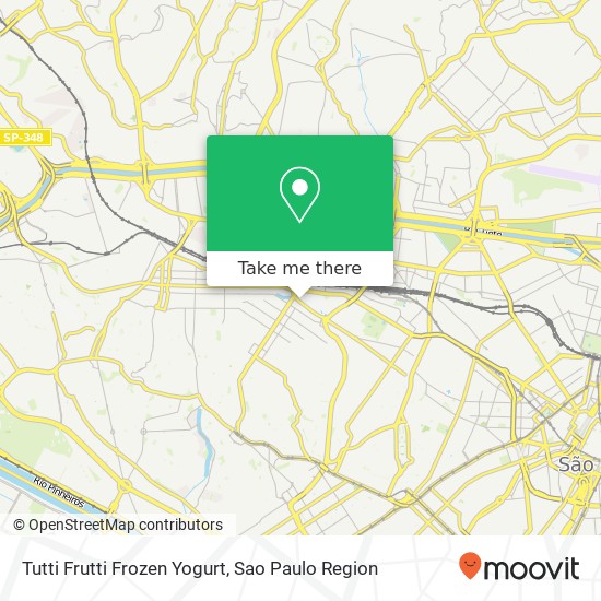 Tutti Frutti Frozen Yogurt map