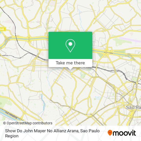 Show Do John Mayer No Allianz Arana map