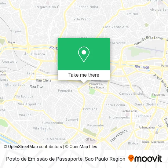 Posto de Emissão de Passaporte map