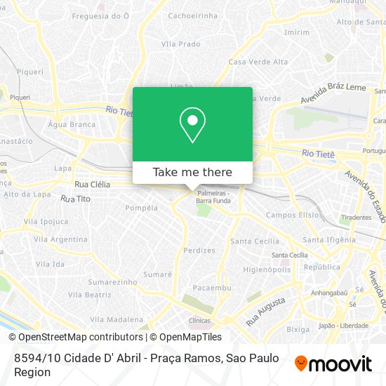 8594 / 10 Cidade D' Abril - Praça Ramos map