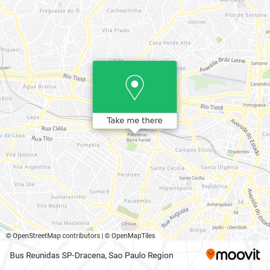 Mapa Bus Reunidas SP-Dracena