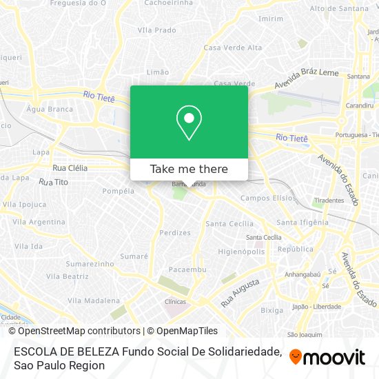 ESCOLA DE BELEZA Fundo Social De Solidariedade map