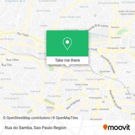 Rua do Samba map