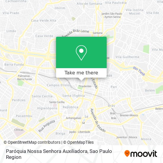 Mapa Paróquia Nossa Senhora Auxiliadora