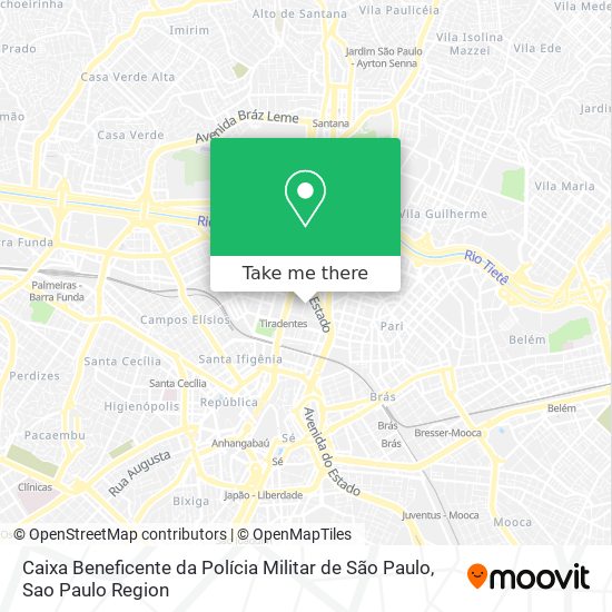 Caixa Beneficente da Polícia Militar de São Paulo map