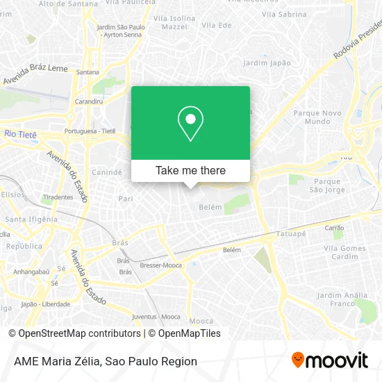 AME Maria Zélia map