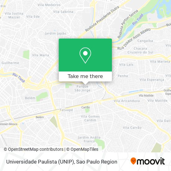 Universidade Paulista (UNIP) map