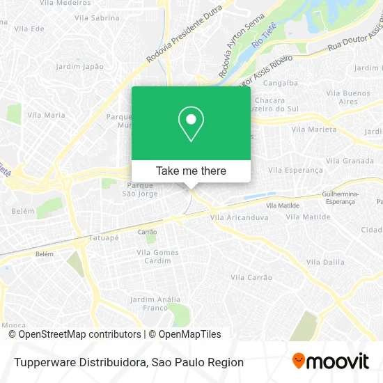 Tupperware Distribuidora map