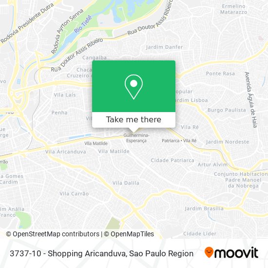 Mapa 3737-10 - Shopping Aricanduva