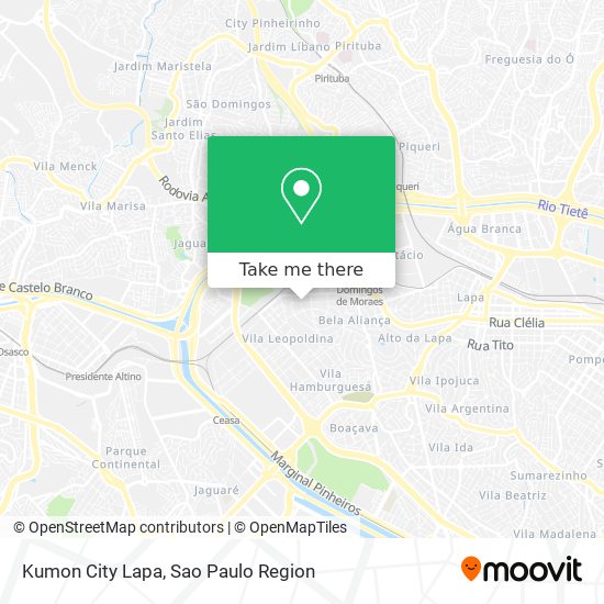 Kumon City Lapa map