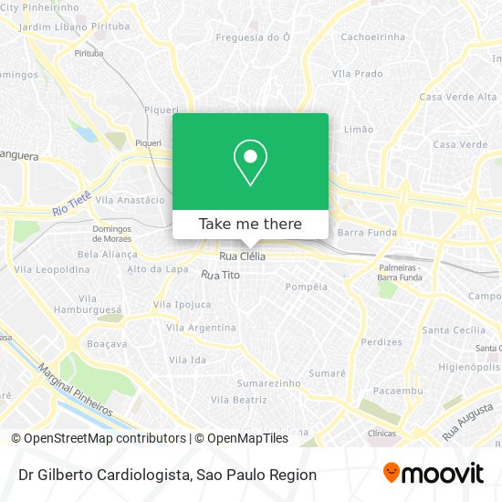 Dr Gilberto Cardiologista map