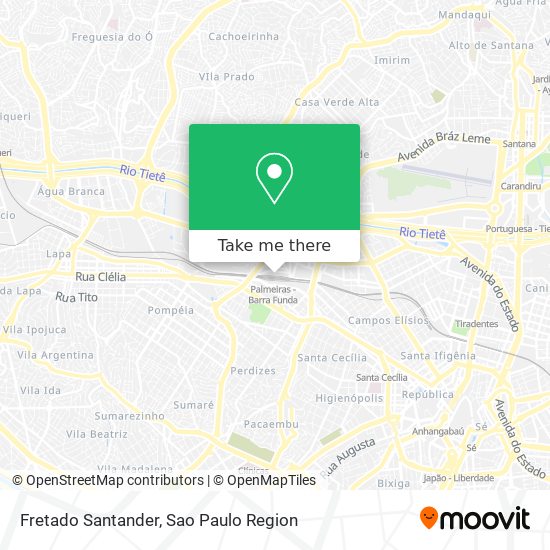 Fretado Santander map