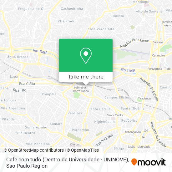 Cafe.com.tudo (Dentro da Universidade - UNINOVE) map