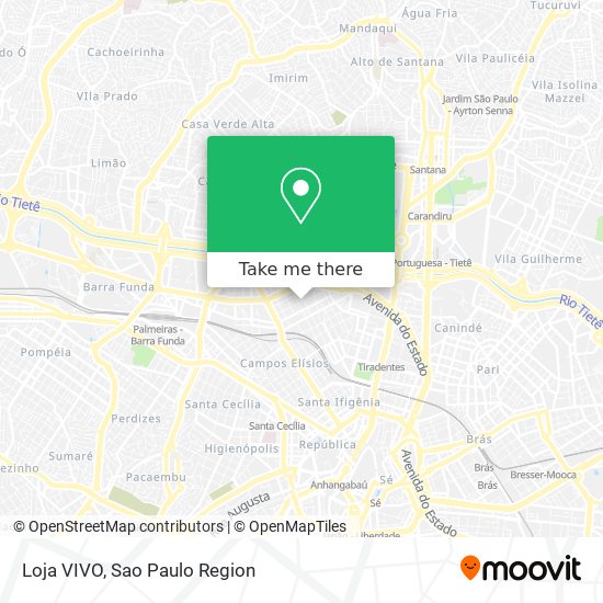 Loja VIVO map