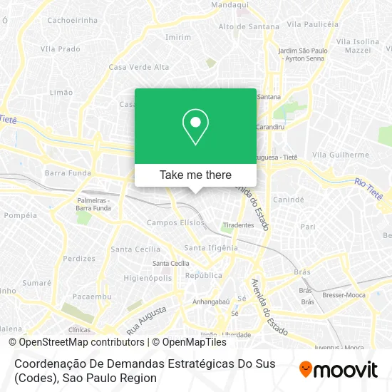 Coordenação De Demandas Estratégicas Do Sus (Codes) map