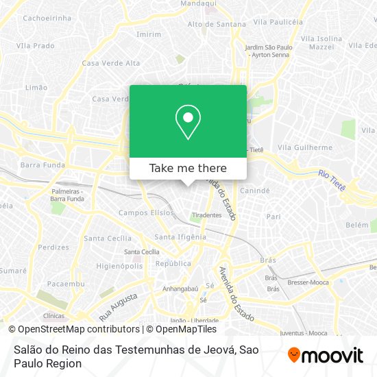 Salão do Reino das Testemunhas de Jeová map