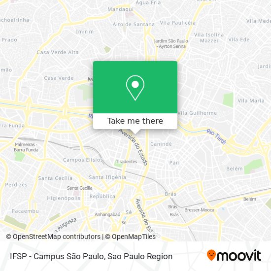 Mapa IFSP - Campus São Paulo