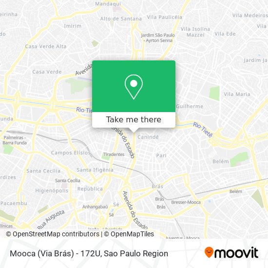 Mooca (Via Brás) - 172U map