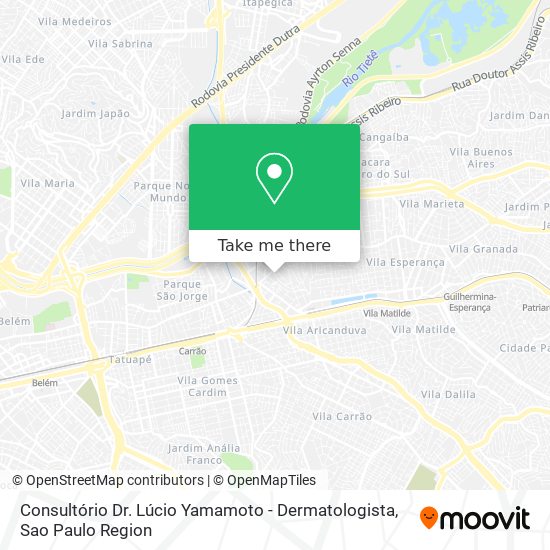Consultório Dr. Lúcio Yamamoto - Dermatologista map